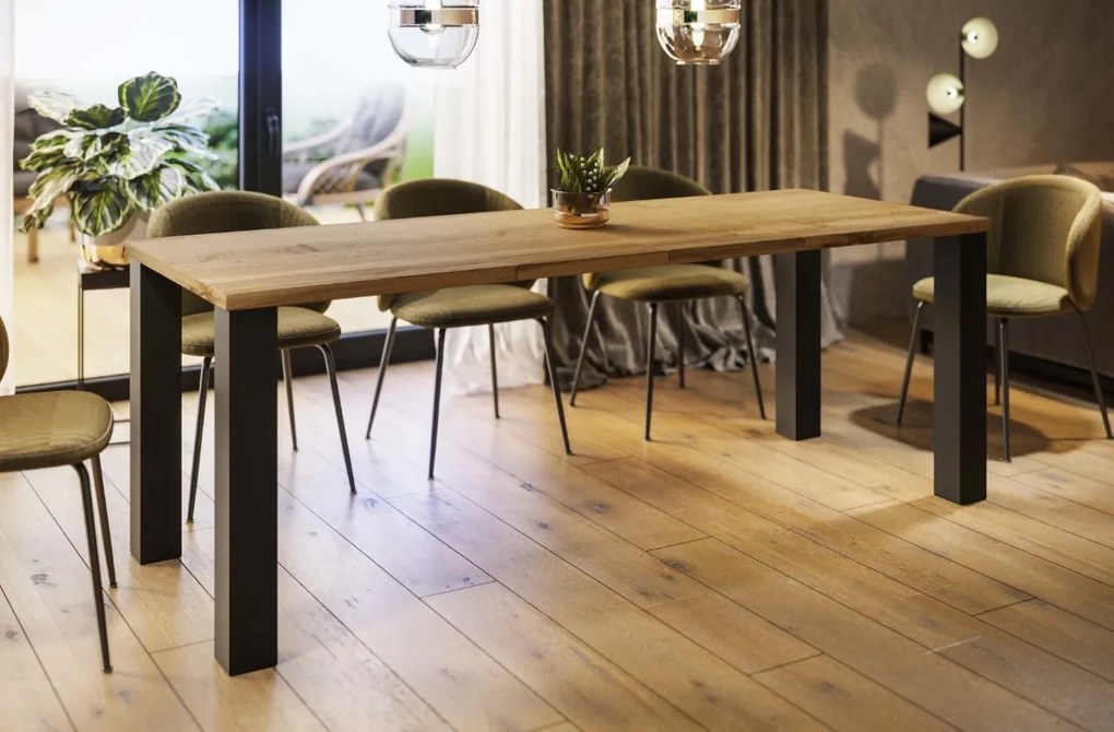 Stół Juka 215 z blatem 80x80 rozkładany do 215 cm