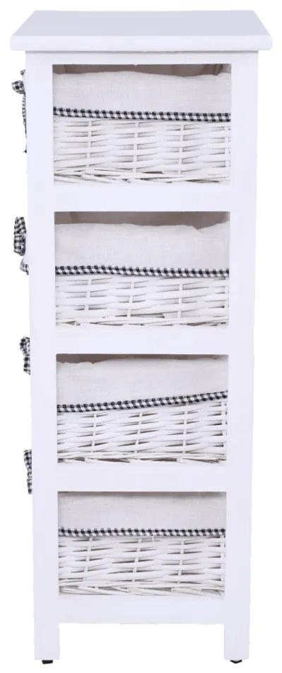 Komoda Ruby biały, 73 cm