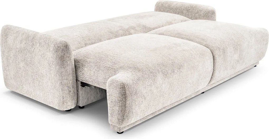 Sofa z Funkcją Spania SELORIA Beżowa Nowoczesna
