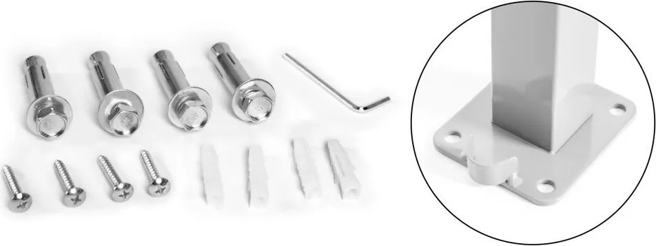 Parawan ogrodowy boczny na taras składany AW-011A, 300x180 cm, beżowy