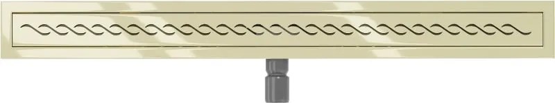 Mexen Flat M18 odpływ liniowy 90 cm, złoty - 1523090-15