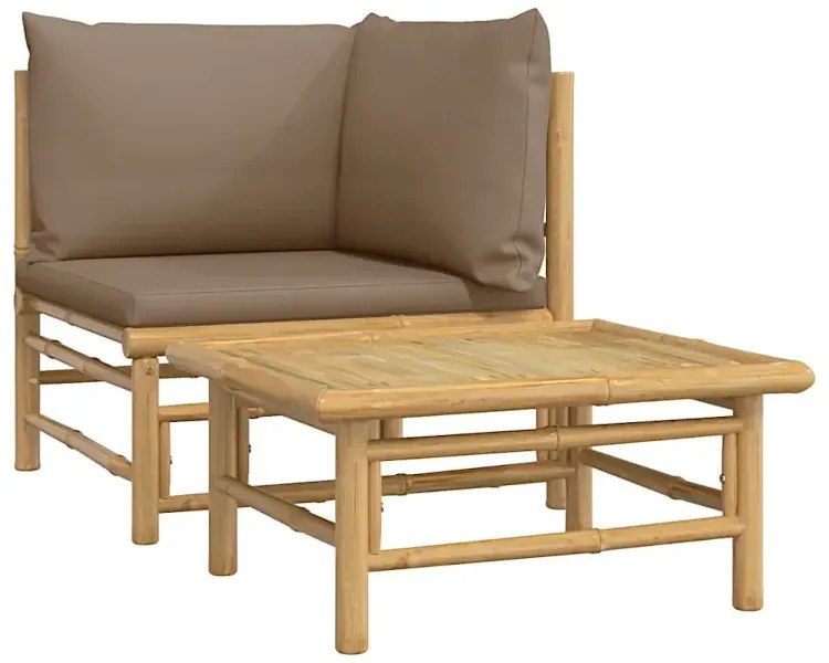 Elegancki zestaw ogrodowy z bambusa L4-N84