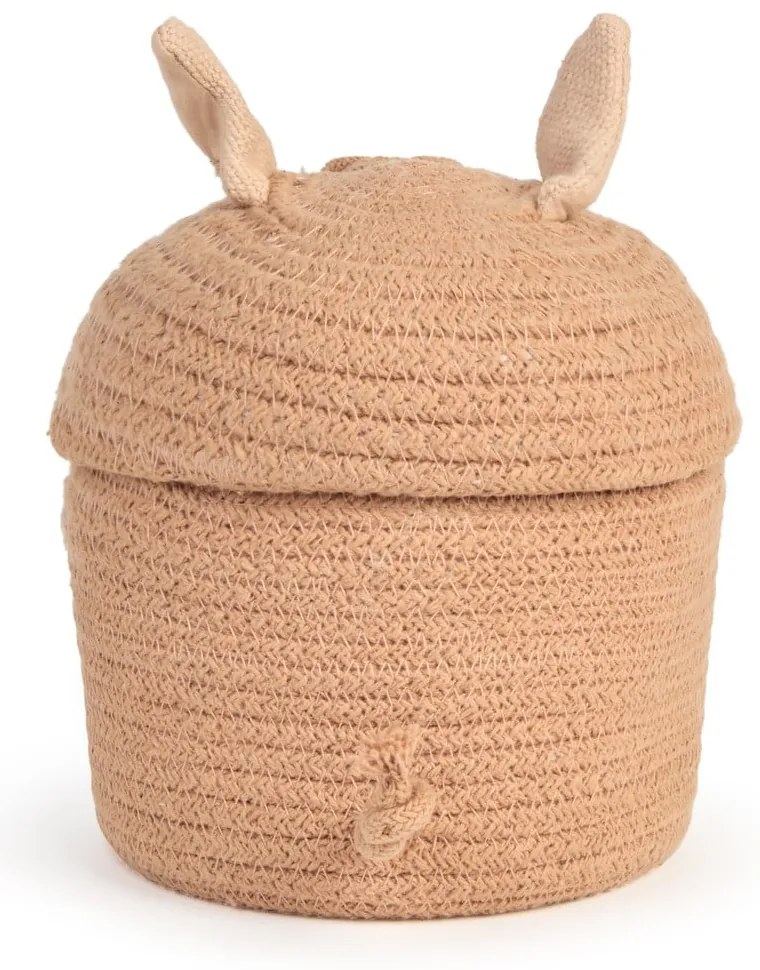 Jasnoróżowy tekstylny dziecięcy kosz na zabawki ø 17x15 cm Mini Peggy the Pig – Lorena Canals