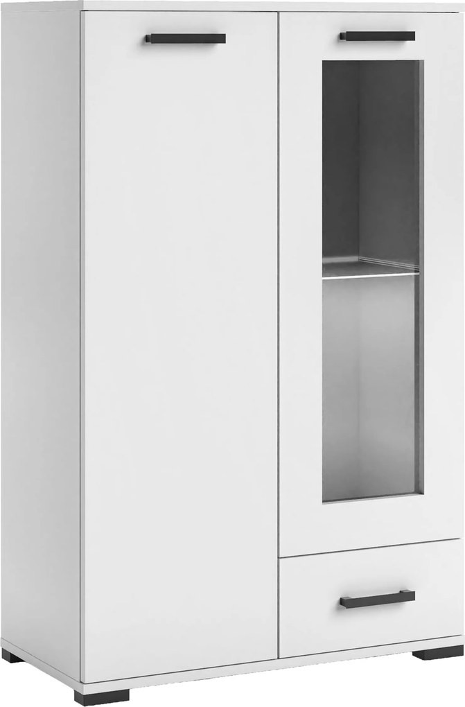 Komoda ALBANO 80 cm do Salonu Sypialni z Szufladą Biały
