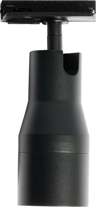 Nowoczesny czarny reflektor do systemu szynowego jednofazowego - Iconic Kohua