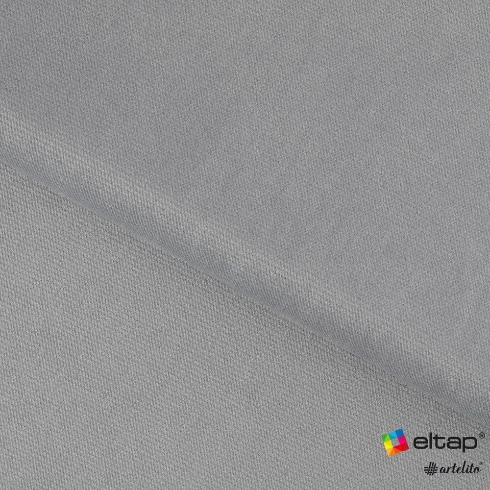 Szary aksamitny rozkładany narożnik (lewostronny/z szezlongiem) Blezalt – ELTAP