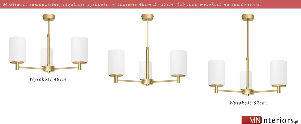 Złoty żyrandol KR-S3AR