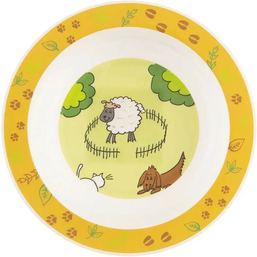 Orion Talerz głęboki UH dla dzieci FARMA, śr. 16 cm