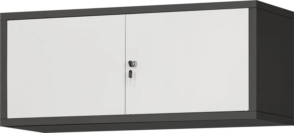 Nadstawka do szaf biurowych Jan Nowak 90x40x38 cm Ewa antracyt/biały