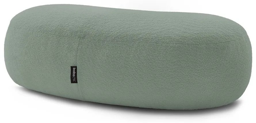 Jasnozielony podnóżek z materiału bouclé Saint-Germain – Bobochic Paris