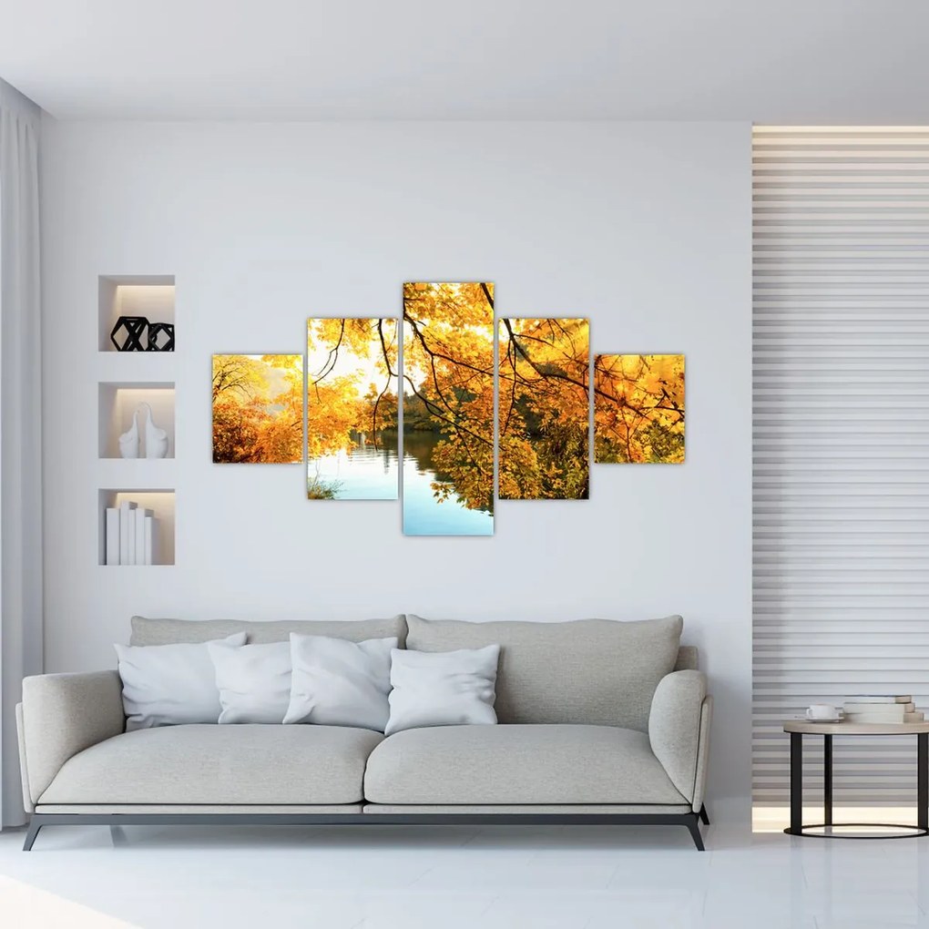 Obraz - Jesienne drzewo (125x70 cm)