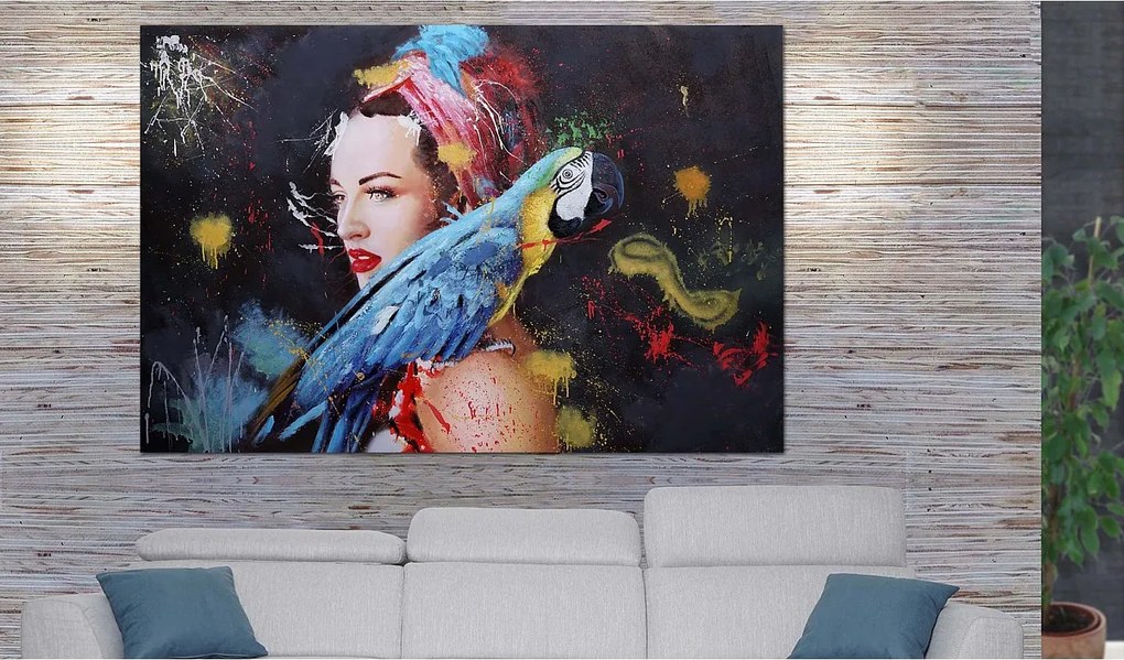 Obraz olejny kobieta MCW-H25 ręcznie malowany,  120x180cm