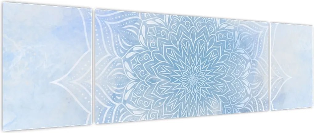 Obraz - Zimowa mandala (170x50 cm)
