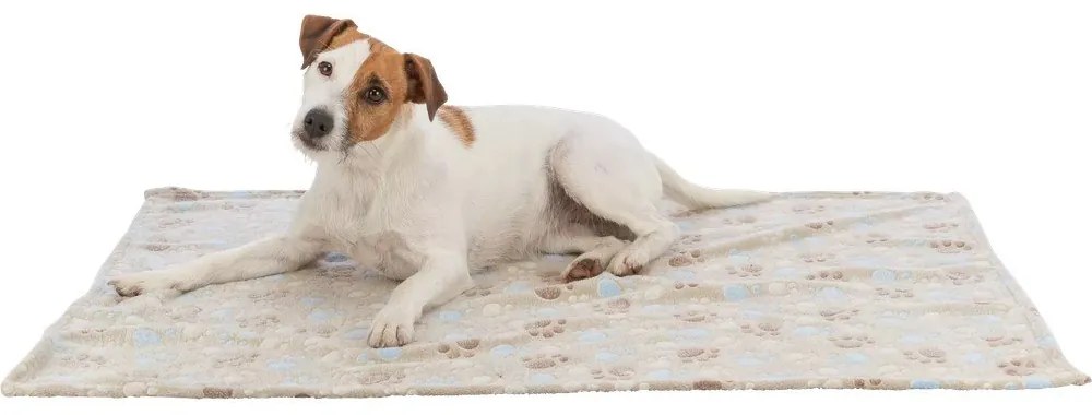 Beżowy polarowy koc dla psów 100x70 cm Trixie Laslo – Plaček Pet Products