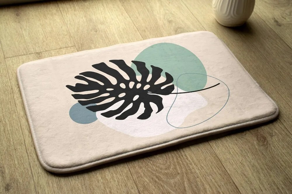 Dywanik łazienkowy antypoślizgowy Dywanik łazienkowy antypoślizgowy Liść Paproć