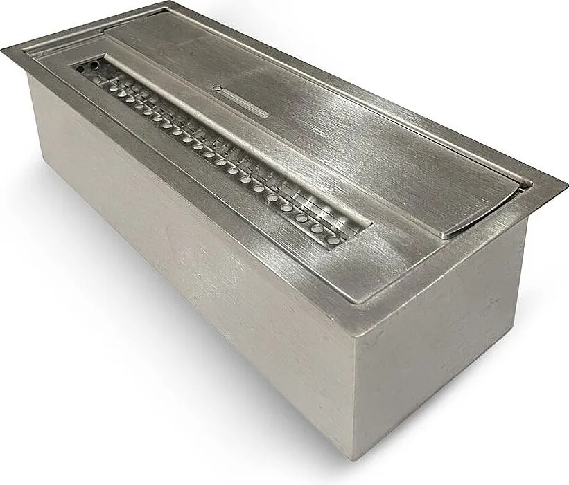 Palnik na bioetanol 1,5 l ze stali nierdzewnej 430SS dł. 30 x gł. 12,5 x wys. 8,5 cm