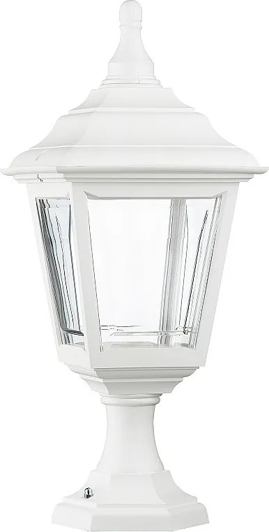 Lampa zewn?trzna CLIC CLAC 4 w stylu klasycznym - wysoko?? 43cm x szeroko?? 20,5cm - E27 42W - poliamid - ip44 - bia?y