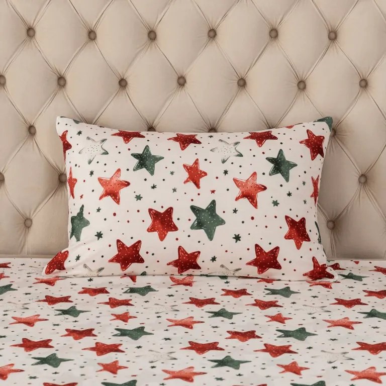 Poszewka na poduszkę z mikrofibry COLORFUL STARS 50x70 cm, kolorowa