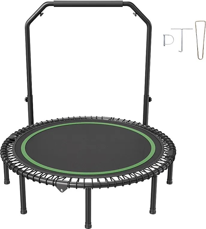Trampolin Fitness SucceBuy, 1290 mm, Obciażenie 205 kg, z Regulowalną Chłopą z Pianki o 4 Poziomach