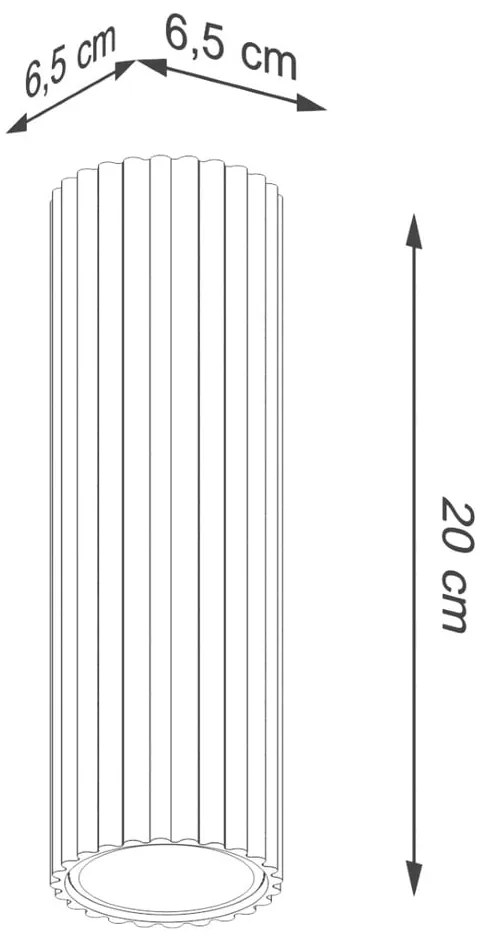 Ceglasta lampa punktowa Gleam – Sollux