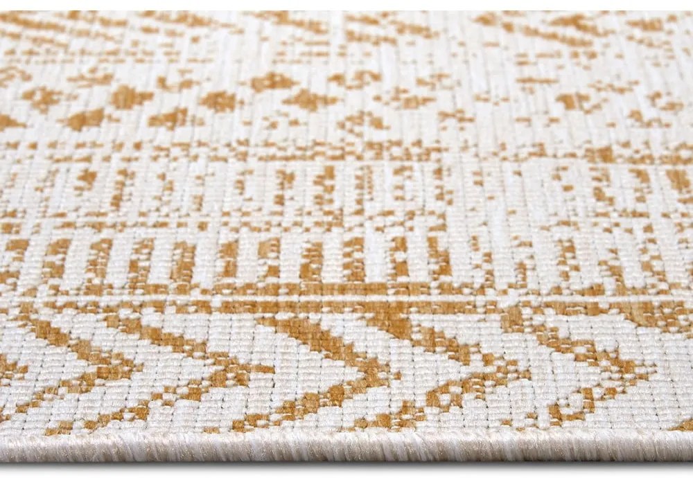 Żółto-biały dywan odpowiedni na zewnątrz 80x150 cm Biri – NORTHRUGS