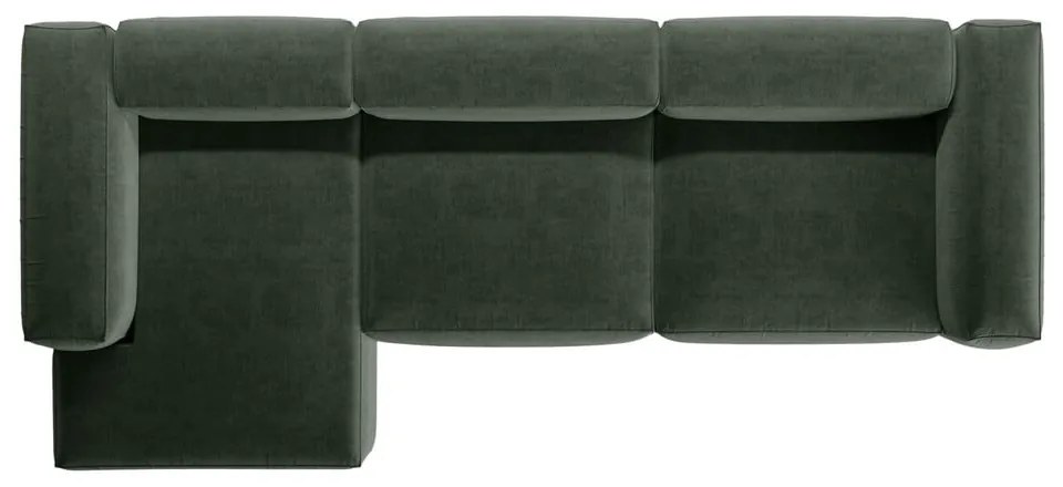 Zielony narożnik (lewostronny/z szezlongiem) Bergamo – Cosmopolitan Design