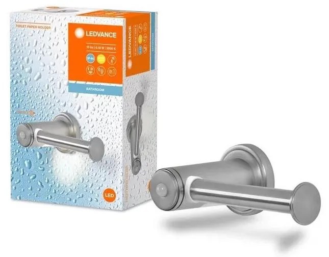 Ledvance - Uchwyt na papier toaletowy z LED podświeceniem 3xAAA IP44