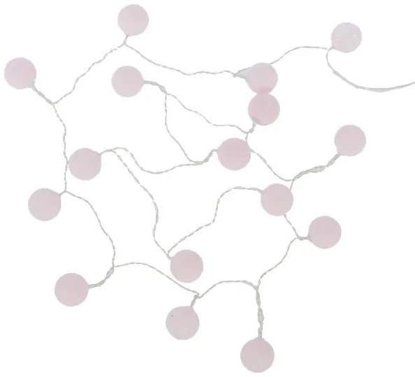 Girlanda LED cotton balls, 16 lampek, 240 cm