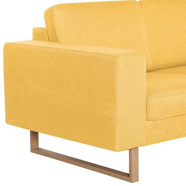 Elegancka trzyosobowa sofa Ladi 3X - żółta
