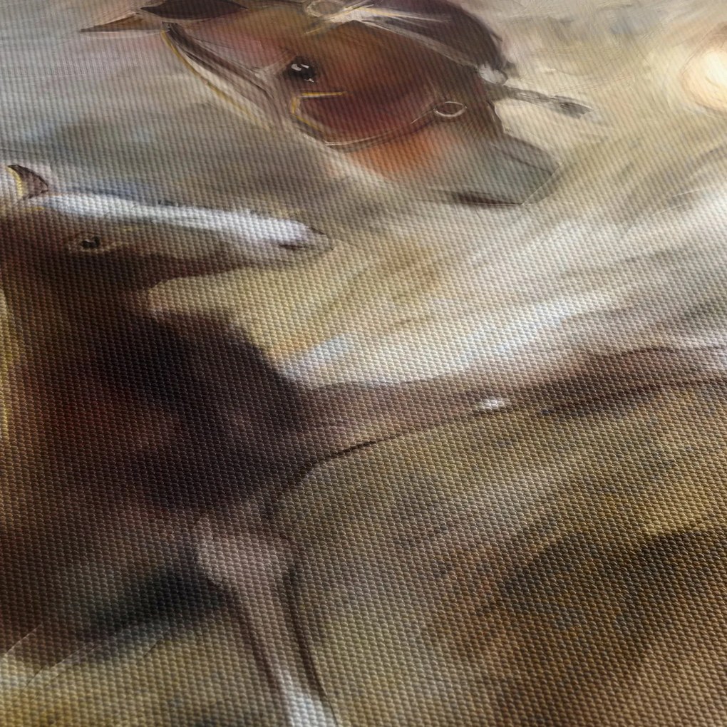 Obraz - Witaj na świecie, źrebaku (125x70 cm)