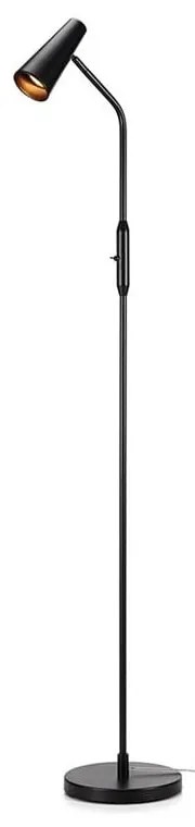 Czarna lampa stojąca Markslöjd Crest, wys. 145 cm