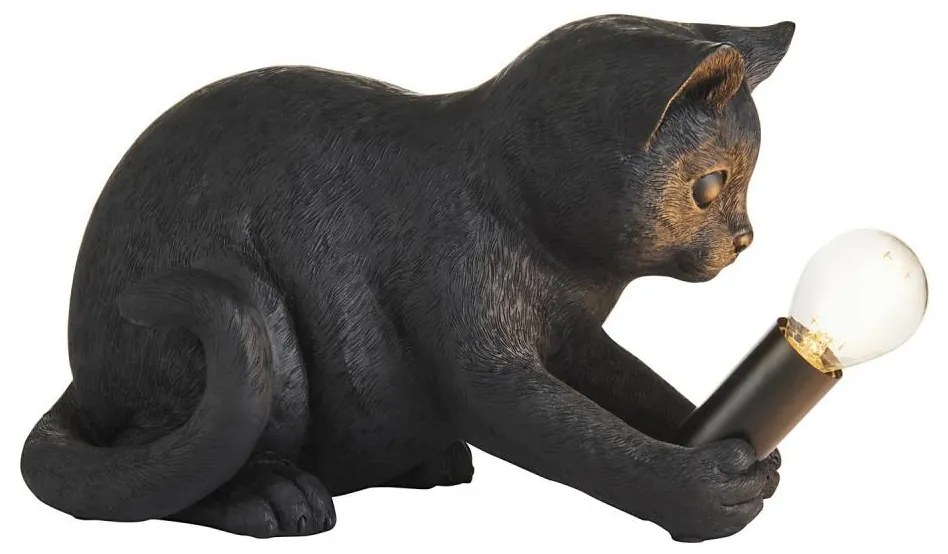 Endon 107390 - Lampa stołowa KITTEN 1xE14/7W/230V czarna