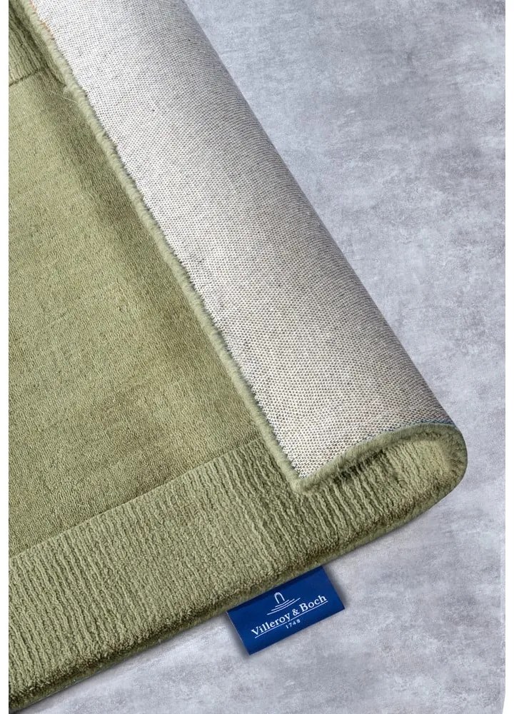 Zielony wełniany chodnik tkany ręcznie 80x250 cm Charlotte – Villeroy&amp;Boch
