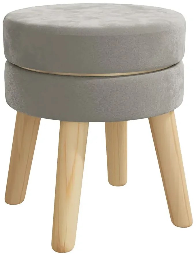 Okrągły ciemnoszary taboret P1-K09