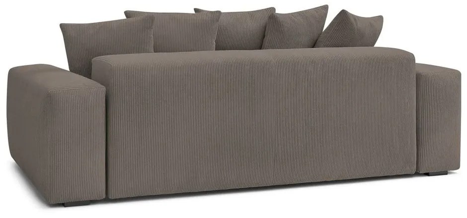 Szarobrązowa sztruksowa sofa 280 cm Voltaire – Bobochic Paris