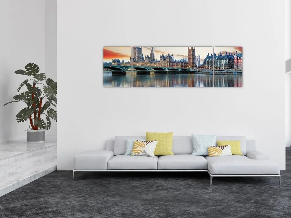 Obraz - Houses of Parliament w Londynie (170x50 cm)