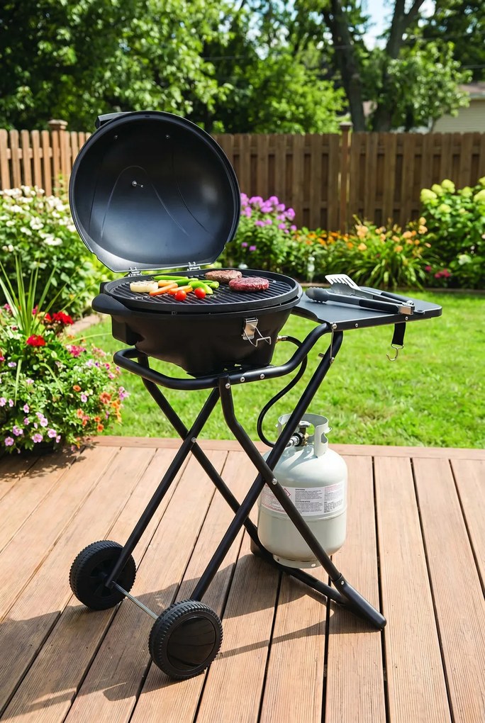 Okrągły grill elektryczny do ogrodu F9-D33