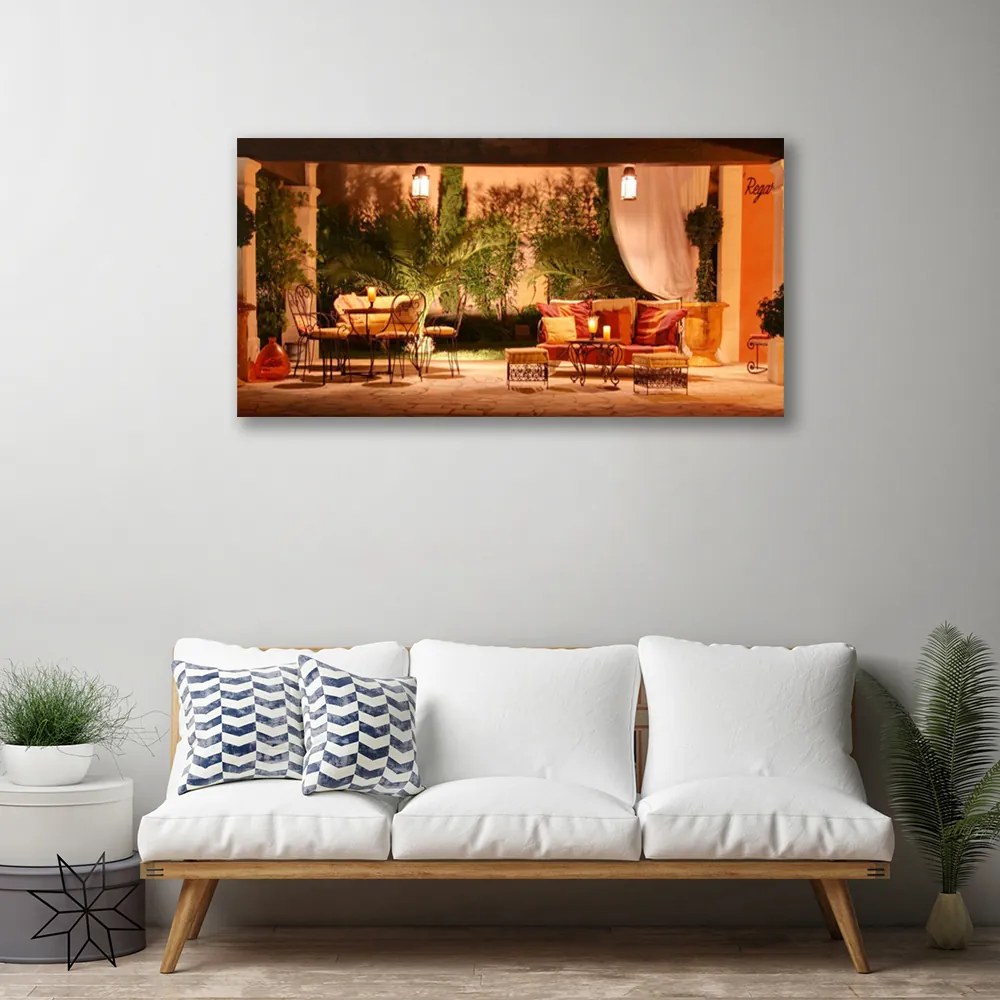 Zdjęcie na płótnie Malownicza Restauracja Miejska