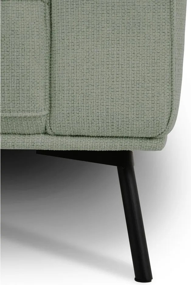 Zielony narożnik z tkaniny szenilowej (lewostronny/w kształcie litery L) Amsterdam – Scandic