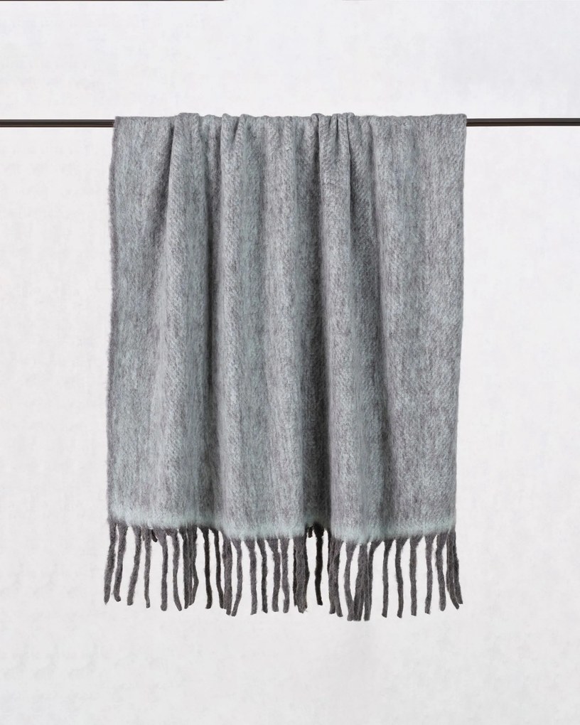 Pled Cozy 130x170cm grey-mint