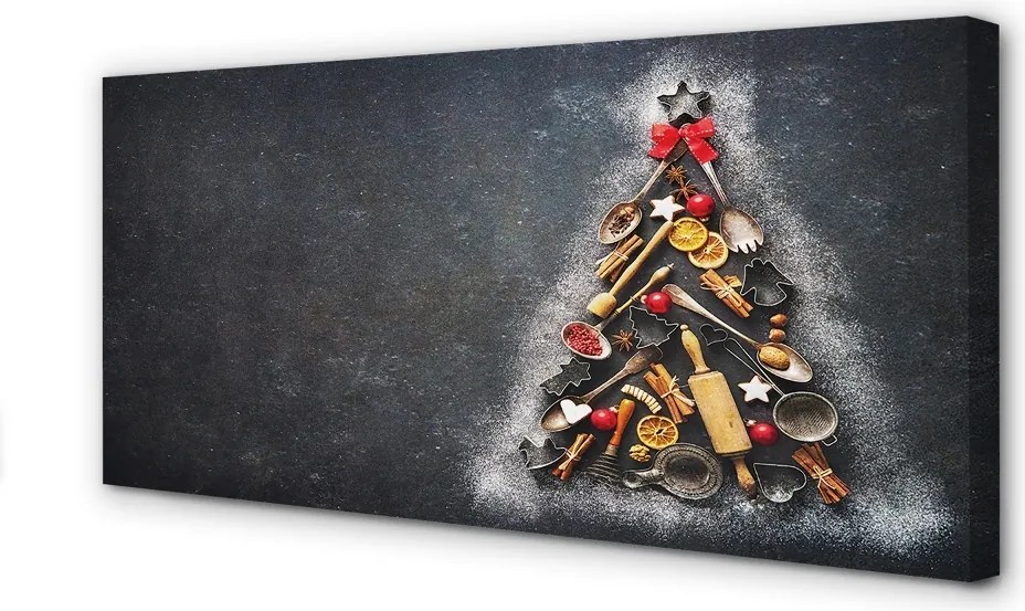 Duży obraz na płótnie Choinka i Dekoracje