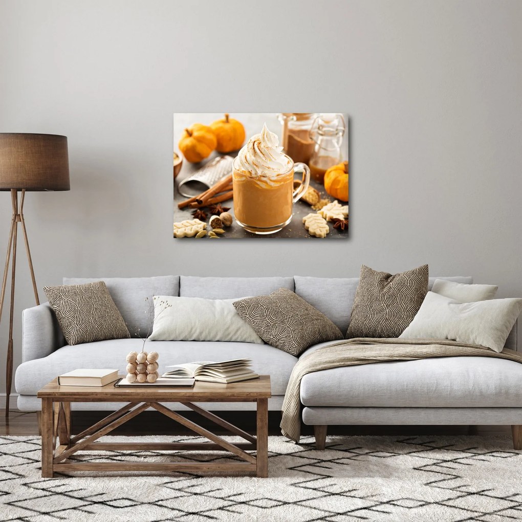 Obraz - Dyniowa latte (70x50 cm)