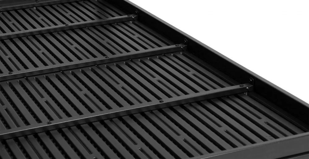 Stół ogrodowy polywood dla 6 osób Sorelia 156x78 cm, czarny