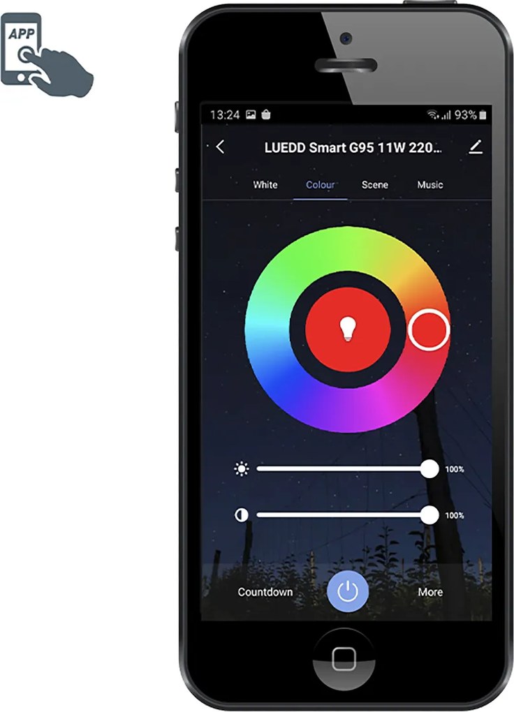 Inteligentna taśma LED RGBW 3 metry 12W