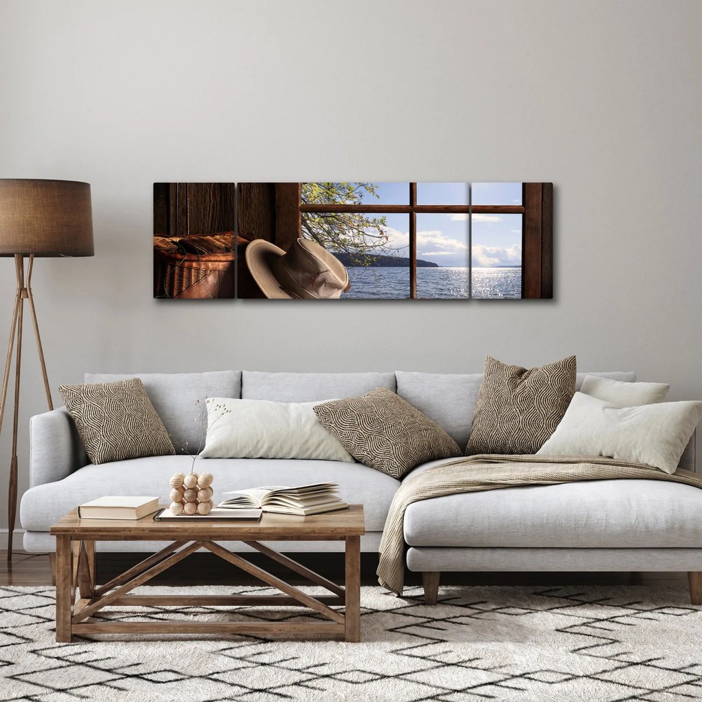 Obraz - Rybackie wyposażenie (170x50 cm)