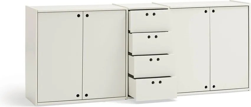 Kremowa komoda 197x80x40 cm Wally – Teulat