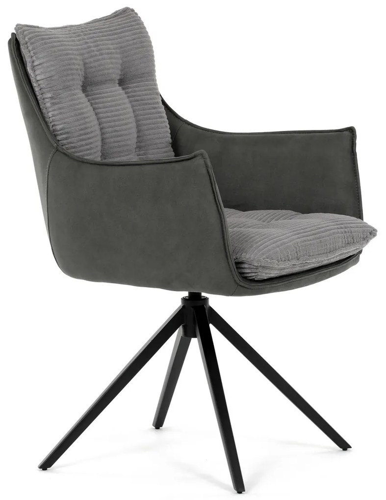 Zestaw krzeseł obiadowych z mechanizmem powrotnymDCH-D1345 GREY2, 2 szt.