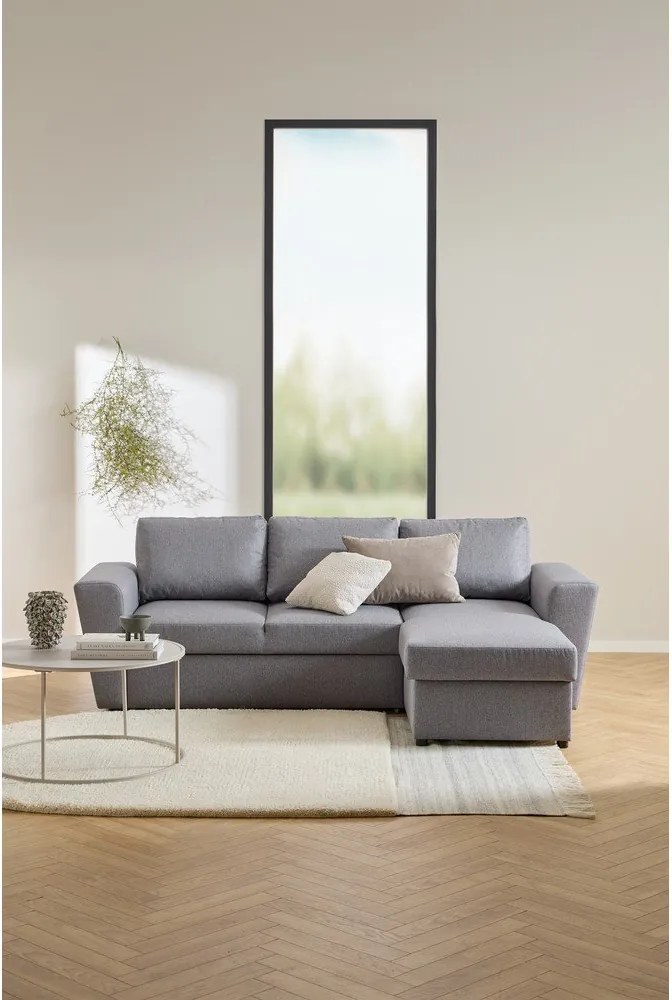 Szary stalowy okrągły stolik ø 80 cm Seaford – Actona