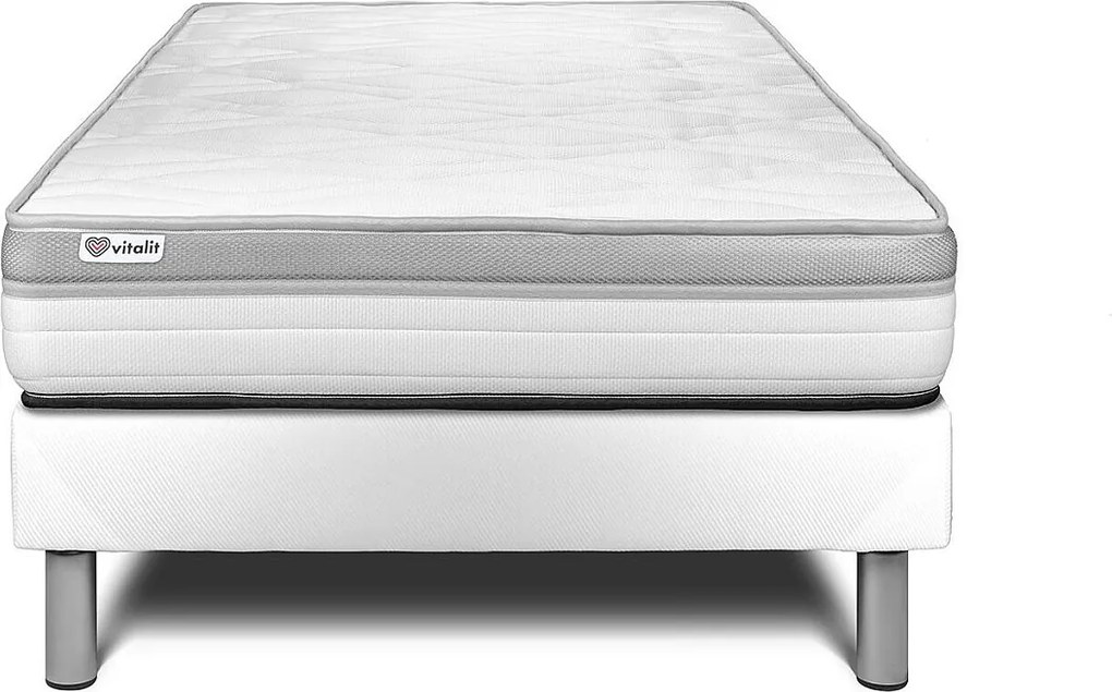 lózka z materacem VITAL RELAX 120 x 190 cm Rama lózka Bialy