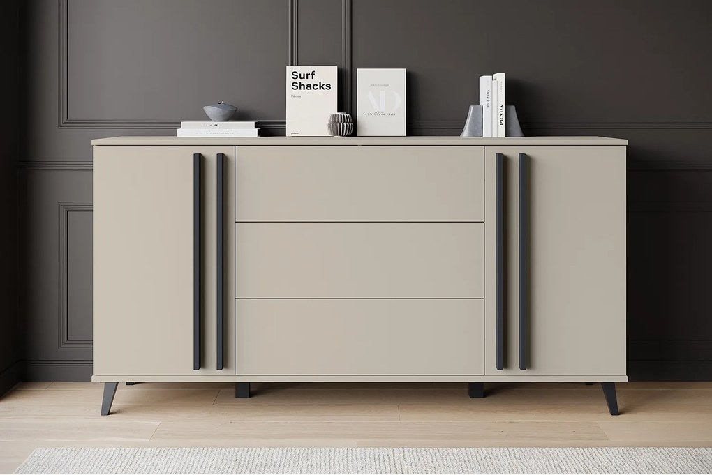 MINIO go for it, Komoda HURON 150 cm congo/czarny